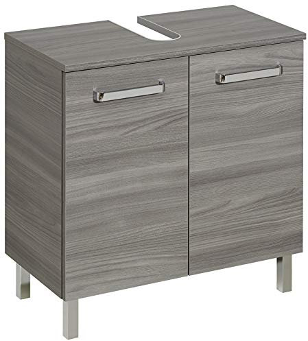Pelipal Waschbeckenunterschrank Quickset 912 in Sangallo Grau quer, 60 cm breit | Waschbeckenschrank ohne Waschbecken mit 2 Türen