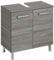 Pelipal Waschbeckenunterschrank Quickset 912 in Sangallo Grau quer, 60 cm breit | Waschbeckenschrank ohne Waschbecken mit 2 Türen