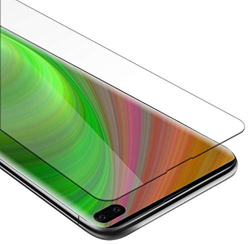 Cadorabo Panzer Schutz Glas für Samsung Galaxy S10 PLUS - Schutzfolie in Ultra-Klar Hüllen freundlich - Gehärtetes (Tempered) Glas Dipslayschutz Folie in 9H Härte Anti Kratzer