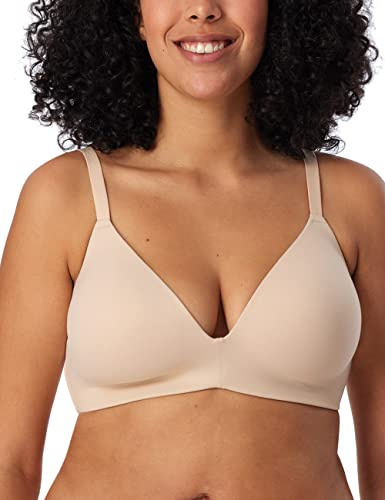 Schiesser Damen BH gepaddet ohne Bügel - Invisible Soft, Sand_166568, 70A