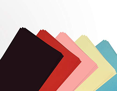 PISDEZ zusätzliches Tonkarton für Fotoalbum - Kraftpapier - 10 farbige Blätter - 2 oder 6 Loch