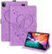 Rosbtib Funda Xiaomi Mi Pad 5/ Pad 5 Pro 5G 11 Pulgada 2021, Flip Cover con Magnético Función de Soporte PU Leather + TPU Cuero Case Mariposa Amor Cover para Xiaomi Pad 5 - Púrpura