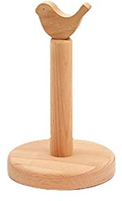 Küchenrollenhalter Holz Papierhandtuchhalter Papierhalter Küchenpapierhalter, Praktischer Küchentuchständer Küchenrollenspender Stehend Mit Cartoon Kleintierkopf, Holz Rollenhalter Für Küchenrolle