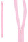 mumbi Reißverschluss teilbar 5mm 60cm Rosa Kunststoff Reißverschlüsse mit Zipper grobe Zähne