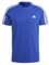adidas Men's Essentials Single Jersey 3-stripes Tee Short Sleeve T-Shirt, Semi Lucid Blue/White, M