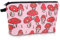 cobee Hippie Pilze Kosmetiktasche, großes Fassungsvermögen Make up Tasche wasserdichter Reißverschluss Reise Kulturbeutel flippiger Blumen Make up Organizer Mini Boho Clutch 21,8 x 14 cm (Pilz B)