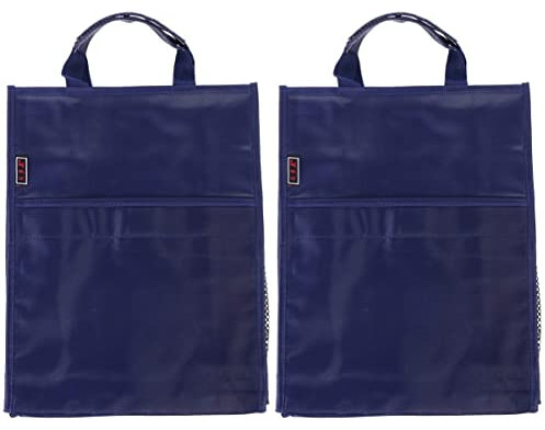 STOBOK 2st Oxford-handtasche Umhängetaschen Mit Mehreren Taschen Erweiterbarer Dateiordner Mit Griff Oxford-dokumententasche Mit Reißverschluss Reisen Oxford-stoff Lernprogramm