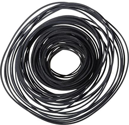 AOOSIR Zahnriemen Antriebsriemen 100pcs Mix Cassette Tape Machine Belt Generic Tape Drives Machine Belt Für Rekorder Walkman Für DVD-Laufwerk 40-135mm Universal Übertragungsriemen