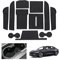 GAFAT Tesla Model 3 2024 2025 Non-Slip Mats, Black PVC Rubber, Centre Console, Storage Box, Door Seam Mats