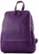 modamoda de T138 - Zaino da donna in pelle, made in Italy, Lilla, m
