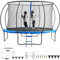 VEVOR Gartentrampolin Trampolin 86 cm Leiternhöhe, Indoor-/Outdoor-Kindtrampolin mit 180 kg Belastbarkeit, Trampoline 360° Sicherheitsnetz Stoßdämpfend, Outdoor Trampoline für Kinder & Erwachsene