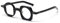 EYPKPL Brillengestelle, Acetat-Brillengestelle, kreative asymmetrische Brillengestelle, Unisex, mit Linsen, Brillen, perfekte Dekoration