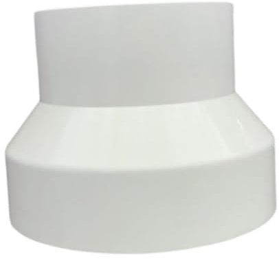 Gralara Accesorio adaptador de conducto de aire, brida conector de conducto para tubo extractor, de ventilación de cocinas, secadora, 150 mm a 110 mm