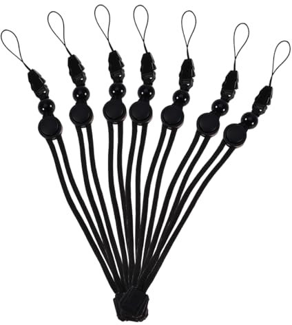 10 Stück Verstellbare Handschlaufe Mit Schnellverschluss Für Taschenlampe, Handy, Kamera – Schwarz, Leicht Und Tragbar