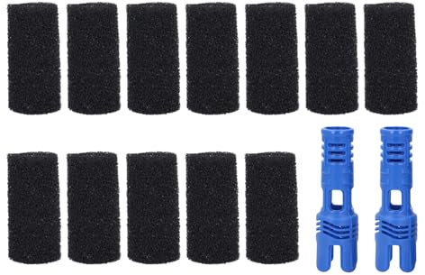 Fdit Reemplazo de Depurador de Manguera de Barrido de Limpiador de Piscinas, 12 Depuradores de y 2 Repuestos de Depurador para Accesorios de Limpieza de Piscinas