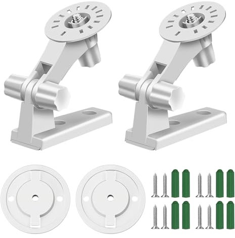 2 Stück Wandhalterung/Deckenhalterung Kompatibel Mit Reolink-Kamera E1/E1 Pro, Weiße 180 Grad Verstellbare Kamera Halterung