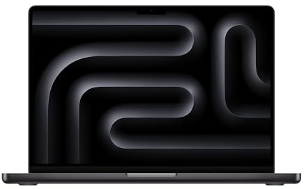 Apple MacBook Pro 2023, M3 Pro-Chip mit 11-Core CPU und 14-Core GPU (14-Zoll, 18 GB RAM, 512 GB SSD-Speicher) (QWERTY Englisch) Space Schwarz (Generalüberholt)