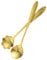 Hoement 2 Cucharas Para Café, Cucharas De Café Con Flores, Cucharas De Café Creativas, Cucharas De Té De Metal Hechas A Mano, Cucharas De Flores Para Té, Cucharas De Té Con Flores,