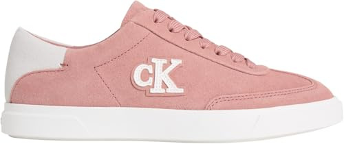 Calvin Klein Damen Low Top Sneaker Low Pro aus Wildleder, Rosa (Blush/Bright White), 38
