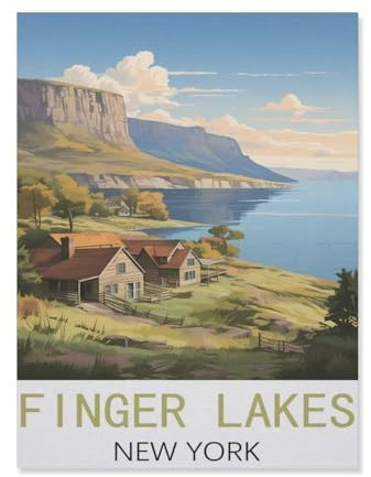 Finger Lakes, New York，Puzzle 1000 Teile Erwachsene Kinde Spaß Lernspielzeug Geschenke（50x70cm）-FM7