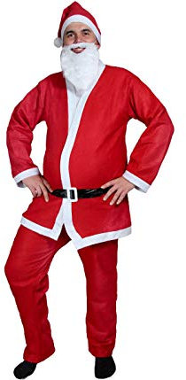 Weihnachtsmannkostüm Alsino Weihnachtsmann Nikolaus Kostüm komplett mit Bart 74 von Alsino