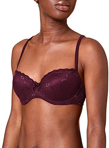 Selene Brigitte, Sujetador Push Up para Mujer, Burdeos, 95B