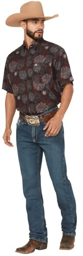 Cinch Men's Silver Label Slim Fit Jean, Medium Stone Wash, 38W x 38L