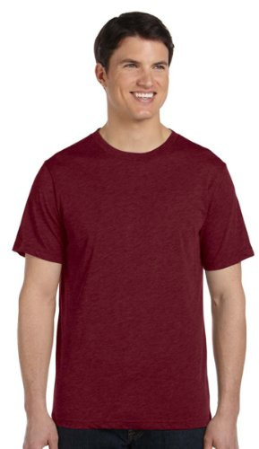 Canvas 3413C Mens Howard Tri-Blend T-Shirt - Maroon Triblend - 2XL (US)