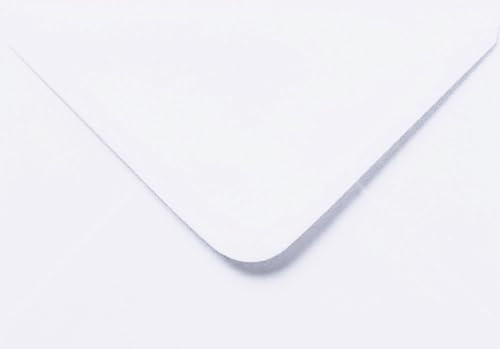 Briefumschläge, gummiert, 133 x 184 mm, Weiß, 25 Stück Geeignet für Grußkarten, Geburtstag, Weihnachten, Büro/Geschäft, Einladungen, Briefe und den täglichen Gebrauch.