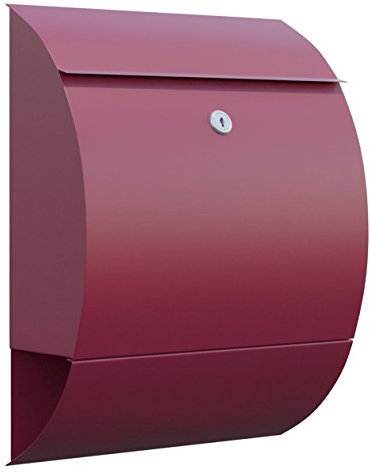 Briefkasten, Design Wandbriefkasten Sunshine Rot - Bravios