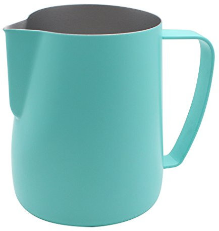 Dianoo Frothing Pitcher Jug Pitcher Jug - Estufa para café, Latte y espuma de leche (600 ml), color azul