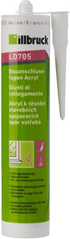 illbruck Joint de raccordement en acrylique LD705-20% - 310 ml - Blanc