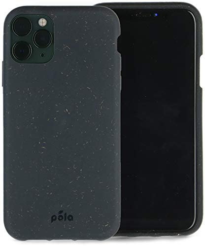 Pela: iPhone Case for iPhone 11 Pro Max: Eco-Friendly - 100% Biodegradable (11 Pro Max Black)