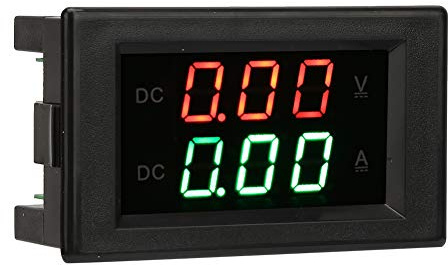 Amperometro Digitale, DC0~100V 20A Amperometro Voltmetro Doppio display per la misurazione di tensione e amperometro