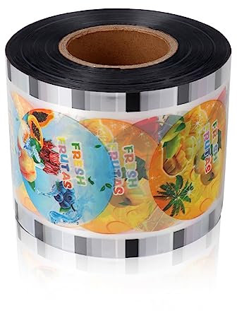 ICZW Bubble Boba Tea Sealing Film Roll Juice Cup Sealer 3000 Cups PP Plastic Cup 95 mm (3.74 inch)