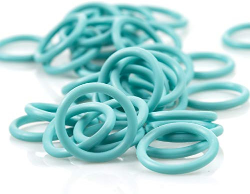 Adapter für Schnuller & Kette | Silikon O-Ring | türkis | 5 Stück