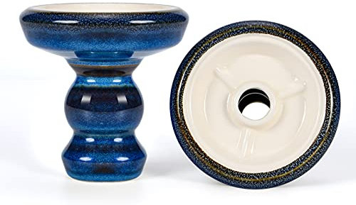 Kitosun Pivot Phunnel Foyer Chicha en Argile - Accessoire Narguilé Tête de Tabac à Foyer Chicha en Argile pour 15 à 18 g Arômes Fumer Compatible avec HMD SmokeBox Systeme de Chauffe et ALU Provost