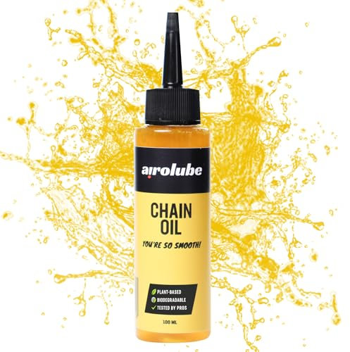 Airolube Kettenöl - Langlebig und Wirksam gegen Rost und Risse - Biologisch Abbaubar und Nachhaltige Verpackung - Stabile Schmierwirkung - 100ml Flasche