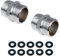 2 Pack Shower Hose Extension 1/2 Inch Shower Hose Connector,Threaded Pipe Connection Male Threaded Connector Accessories