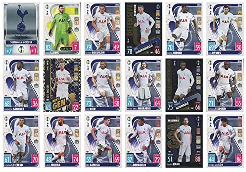 TOPPS MATCH ATTAX 2021/22 Vollständiges Team-Set mit 18 Karten