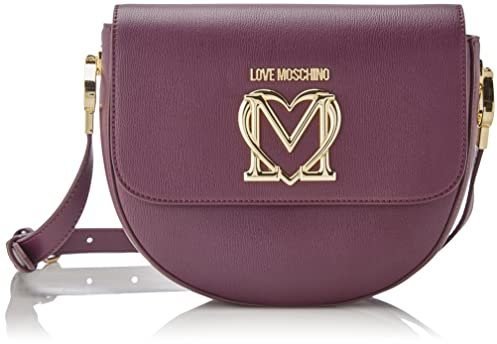 Love Moschino Borsa Pu Viola, BORSA A SPALLA Donna, Viola, 18x21x7
