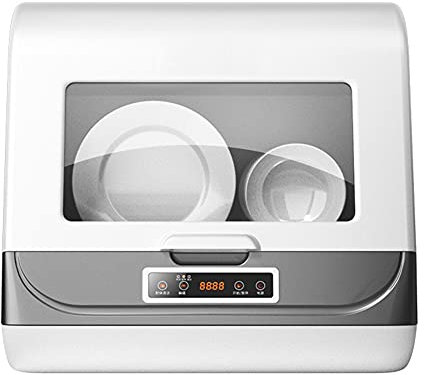Mini Lavavajillas - Lavavajillas Compacto De Sobremesa 45cm Lavavajillas Portátil sobre Encimera 3 Programas, Control Inteligente, Pantalla LED