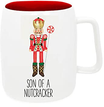 Mary Square Son of a Nutcracker 19 ounce Ceramic Christmas Coffee Mug