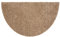 Schmutzfangmatte innen waschbar 60x100 cm halbrund – Sauberlauf beige 100% Baumwolle Türmatte - Entra SAUGSTARK - rutschfeste Fußmatte pflegeleicht