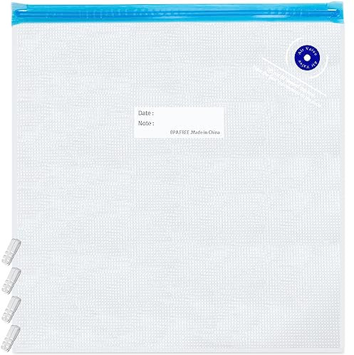 Sous Vide Bags,15pcs Large Size 11.8x13.4in/30x34cm Reusable Vacuum Sealer Bags,BPA Free Zipper Bag,4 Sealing Clips, for Food and 3D Printer Filament Storage