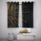 HengYun ART Goldschwarze Verdunkelungsvorhänge Drucken Schlafzimmervorhang Vorhänge für Wohnzimmer Luxus Kunst Wärmeisolierter Vorhang mit Tülle 2 Stück 2xB106xL160cm