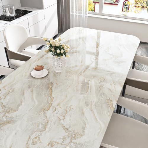 LiKiLiKi Grey/Gold Marble Contact Paper for Desk Top Marble Peel and Stick Wallpaper Modern Countertop Contact Paper Vinyl Waterproof Wallpaper for Kitchen Cabinets Removable Wall Paper 15.7x78.7 in