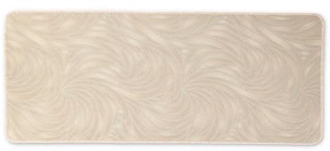 Casatessile Tappeto Cucina Antiscivolo Lavabile Modello Onde Chic - Tappeto Corsia, Passatoia Corridoio - Beige, Lunghezza 120 cm