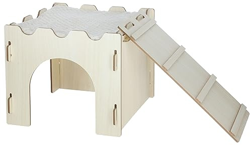 Kerbl Pet Nagerburg 28x28x25cm mit Leiter und Kissen