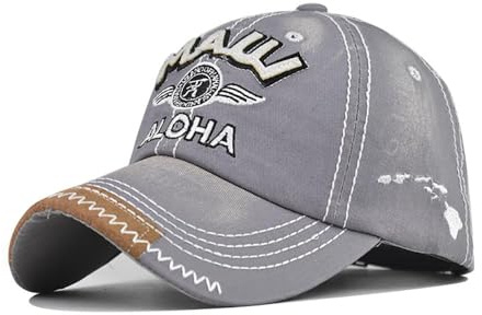 DOwrap Unisex Klassische Baumwolle Maui Aloha Bestickte Baseballkappe Sportmütze Herren Baseballkappe Papa Cap
